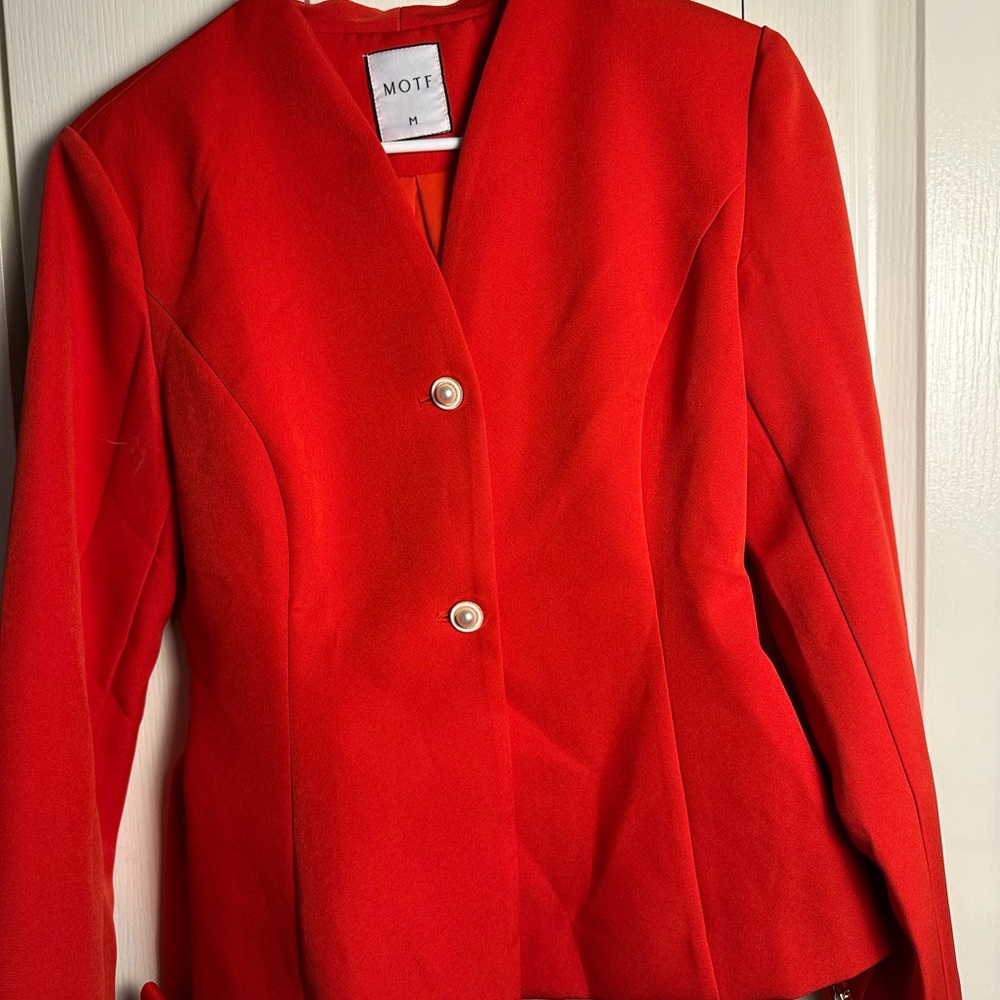 MOTF Vibrant Red Blazer